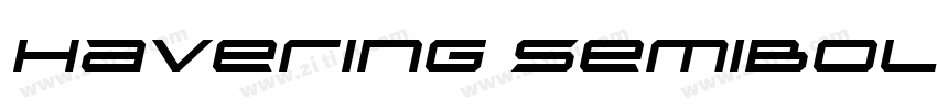 Havering SemiBold字体转换